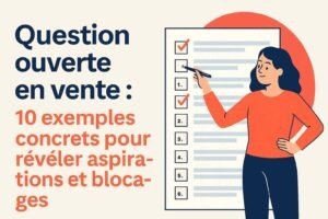 modèle de message linkedin 10 questions ouvertes vente exemples